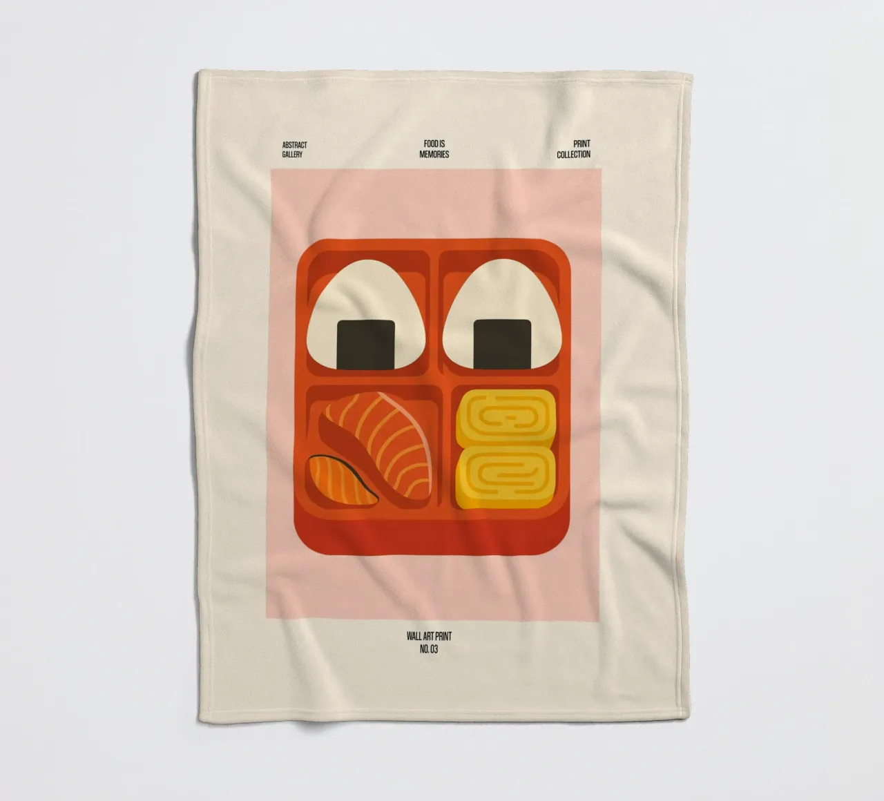 Bento Love – No. 03 fleece blanket by Studio Mooodz