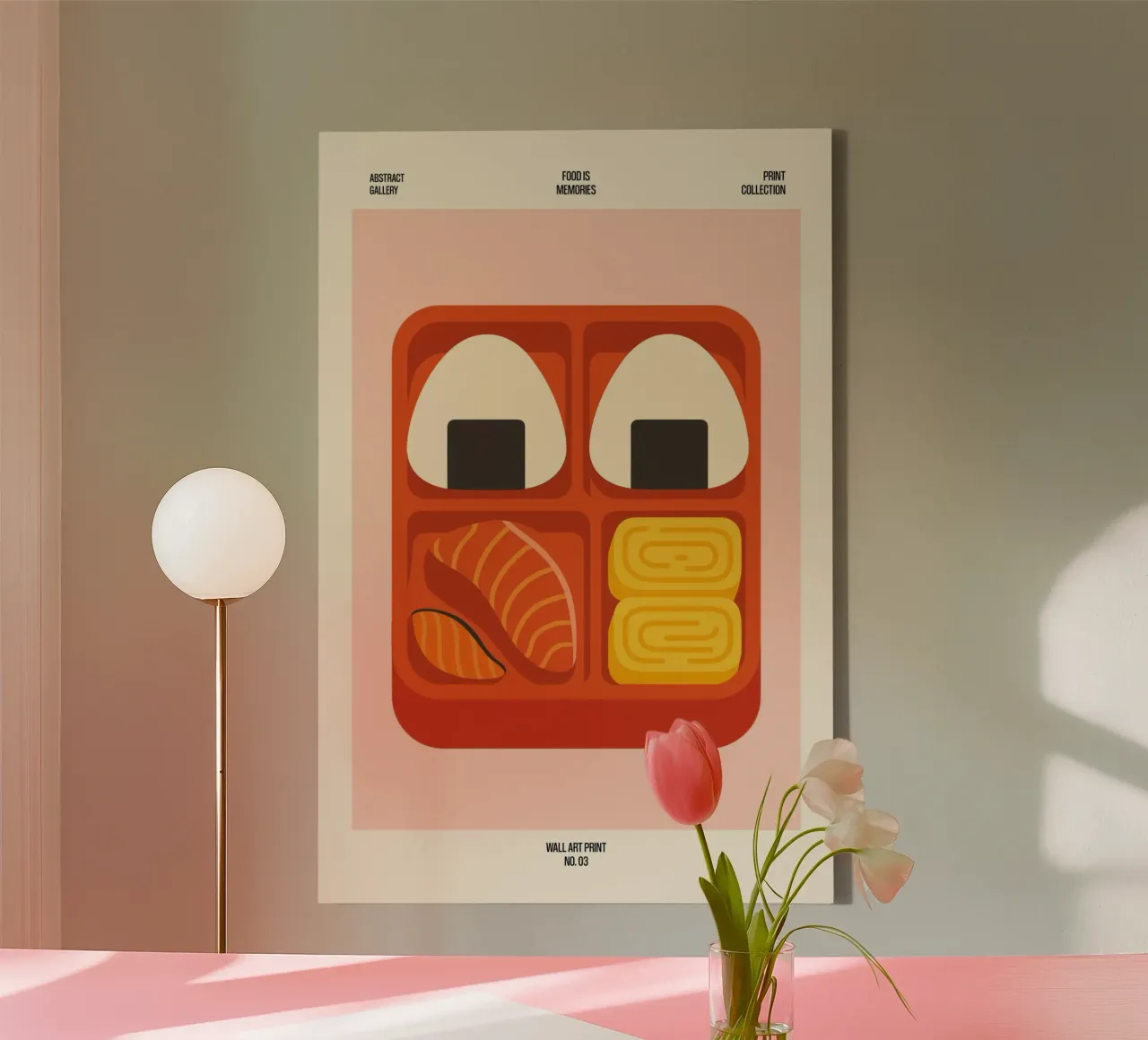 Bento Love – No. 03 tela con Cornice a cassetta da Studio Mooodz