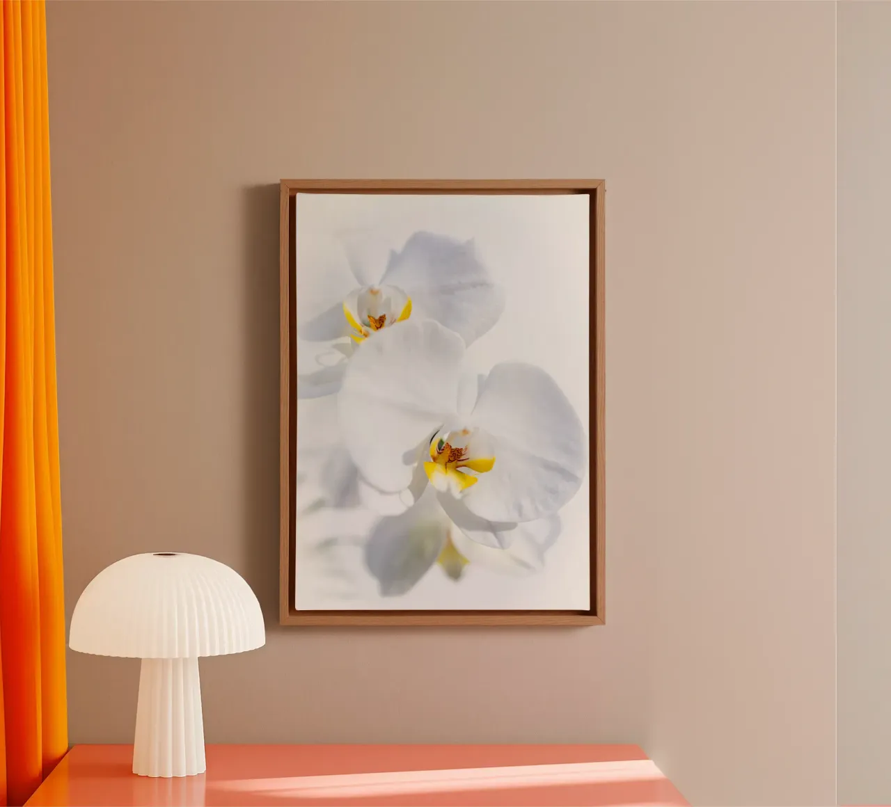Orchidea #4 tela con Cornice a cassetta da rafael campezato