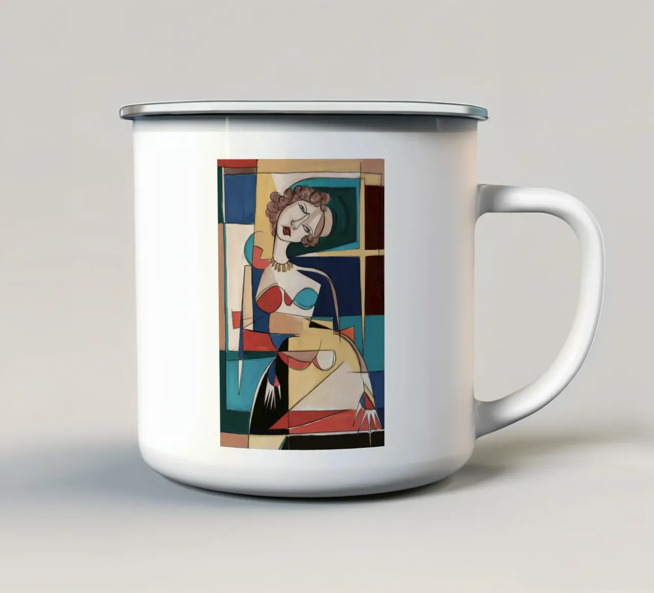 Freudentanz Emaille Tasse von Crimson Whisper