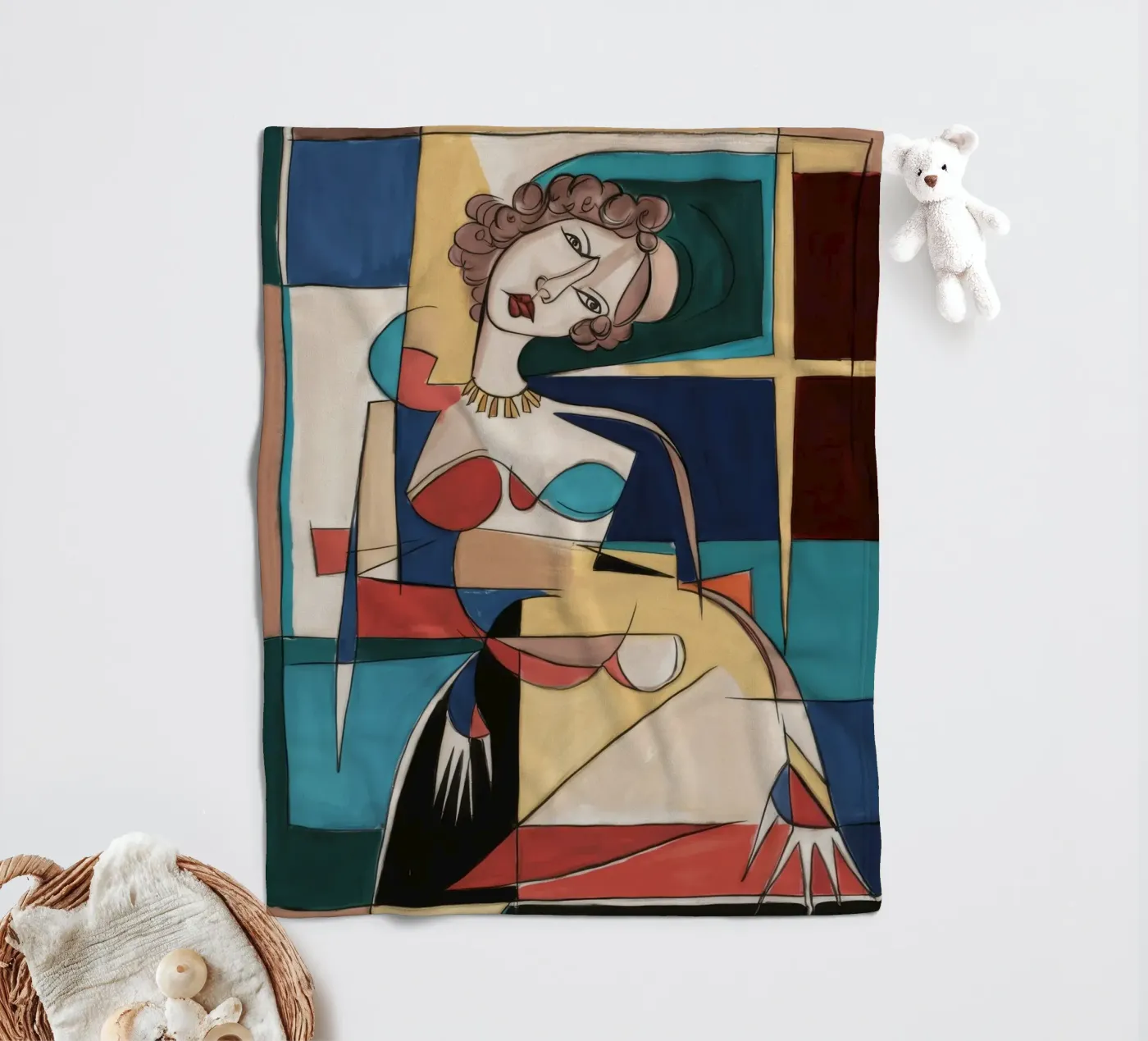 Vreugdevolle dans fleecedeken van Crimson Whisper