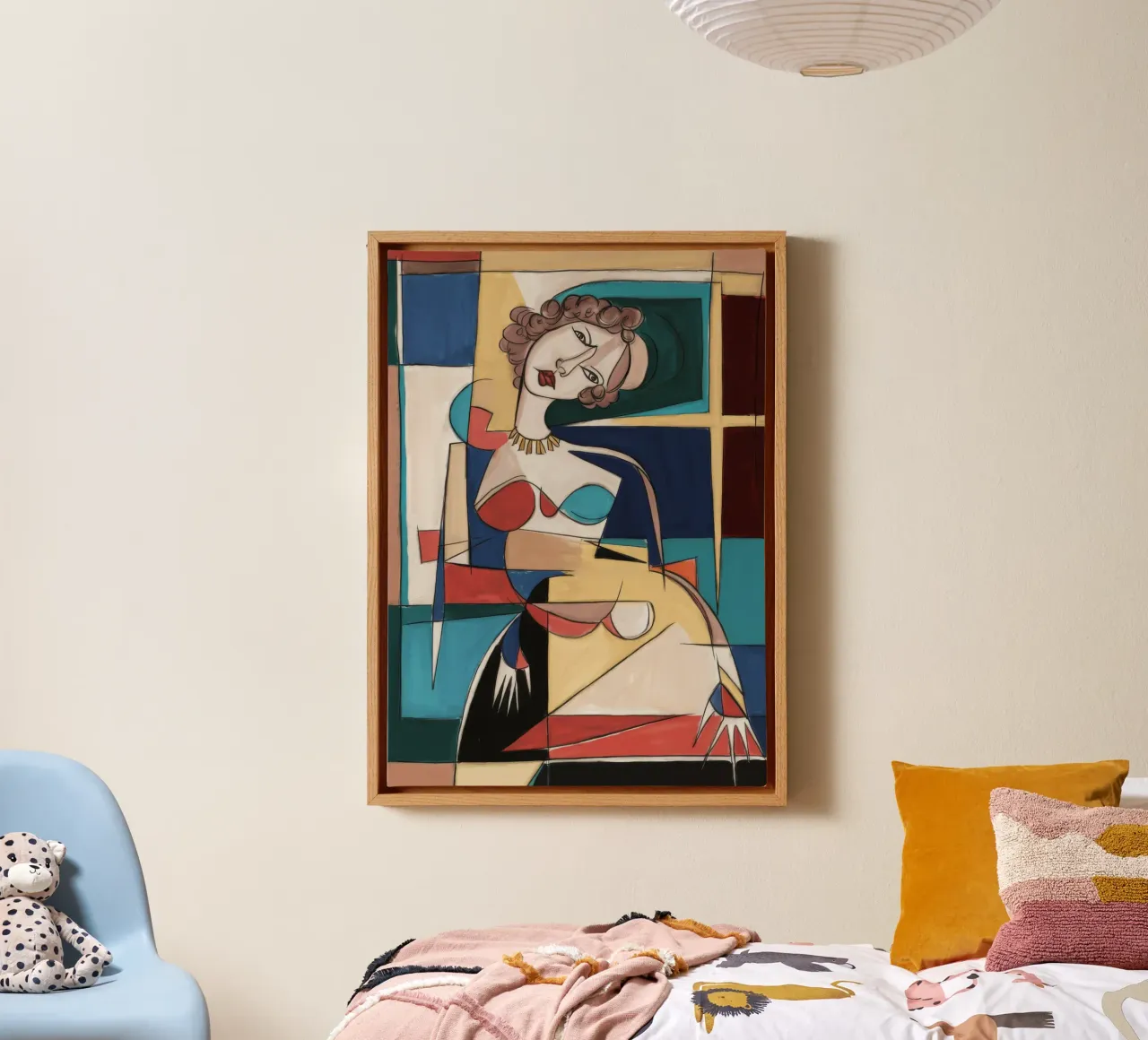 Vreugdevolle dans canvas met Baklijst van Crimson Whisper