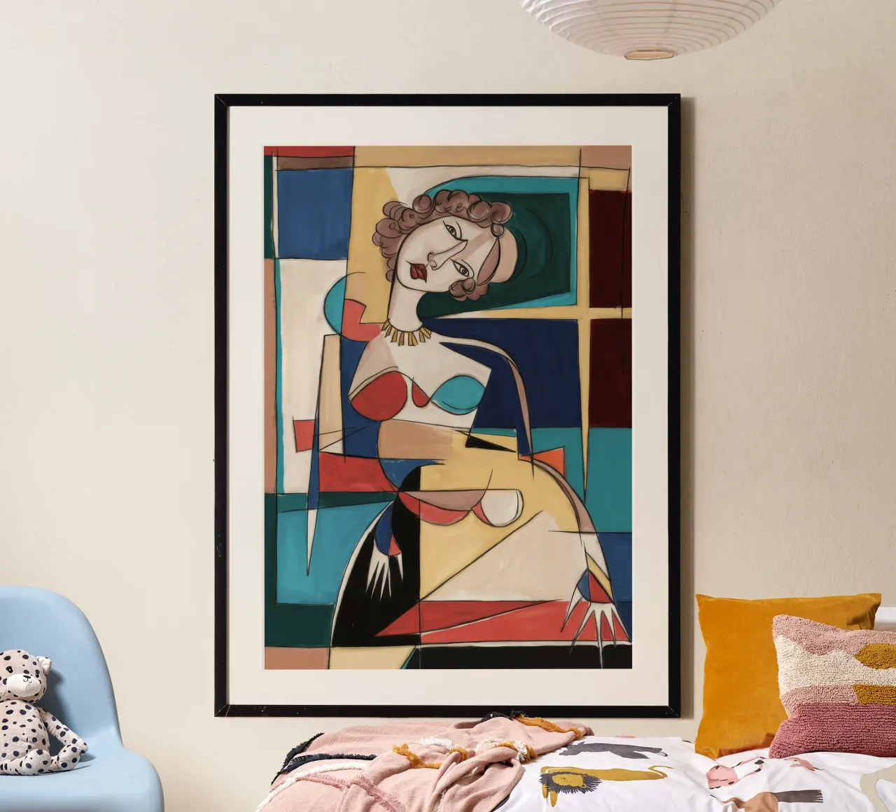Vreugdevolle dans poster met aluminium frame van Crimson Whisper