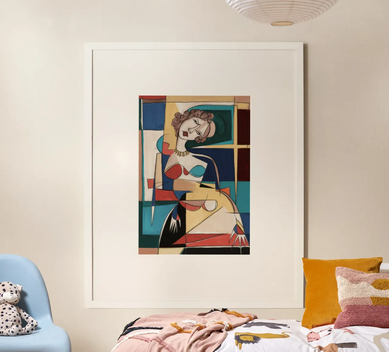 Vreugdevolle dans poster met aluminium frame van Crimson Whisper