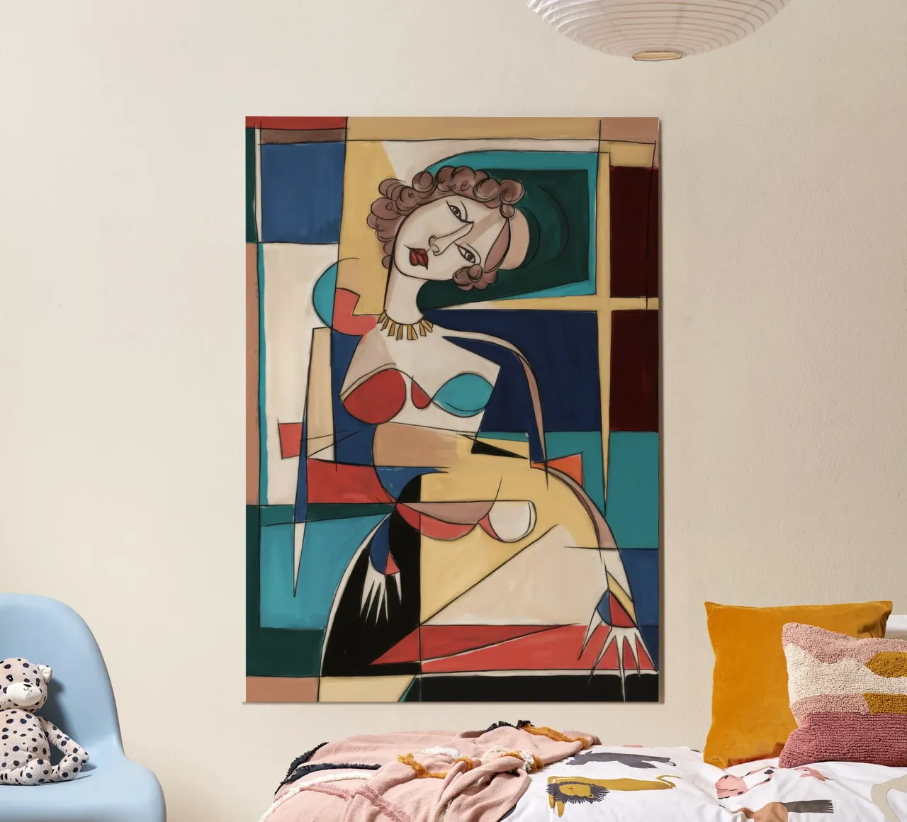 Vreugdevolle dans poster met aluminium frame van Crimson Whisper