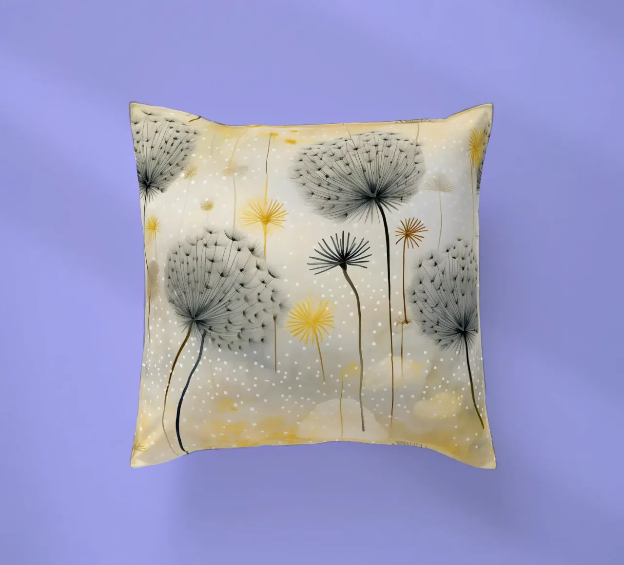 Eleganti denti di leone cuscino da Botanical Pattern House