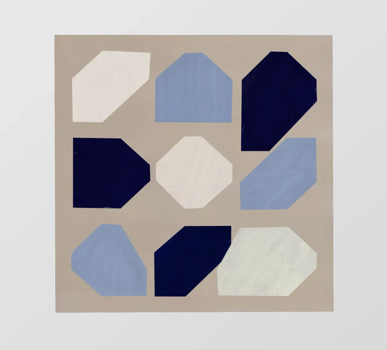 Forme geometriche di nove telo in pvc da Little Dean