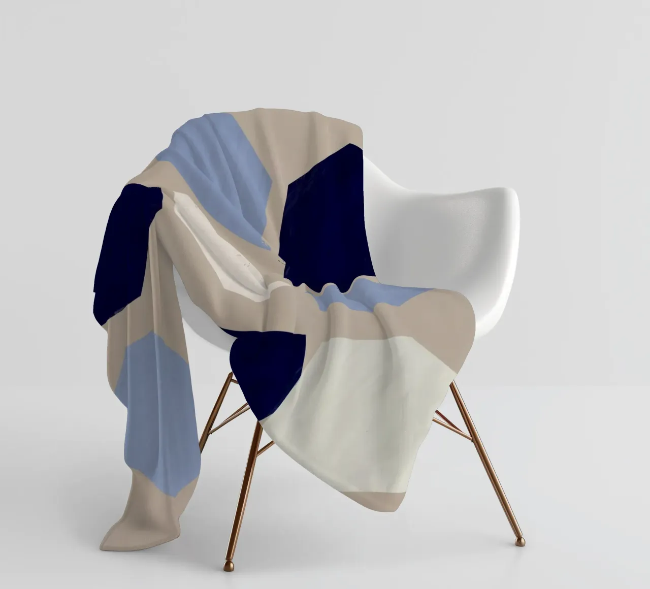 Forme geometriche di nove coperta in pile da Little Dean