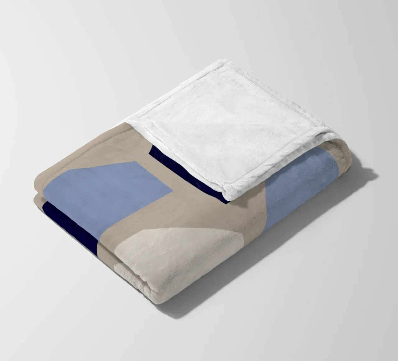 Forme geometriche di nove coperta in pile da Little Dean