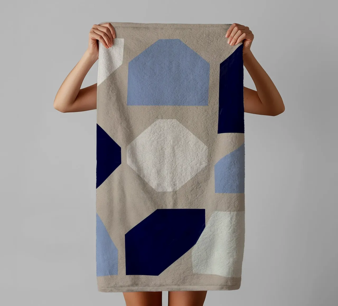 Forme geometriche di nove asciugamano da bagno da Little Dean