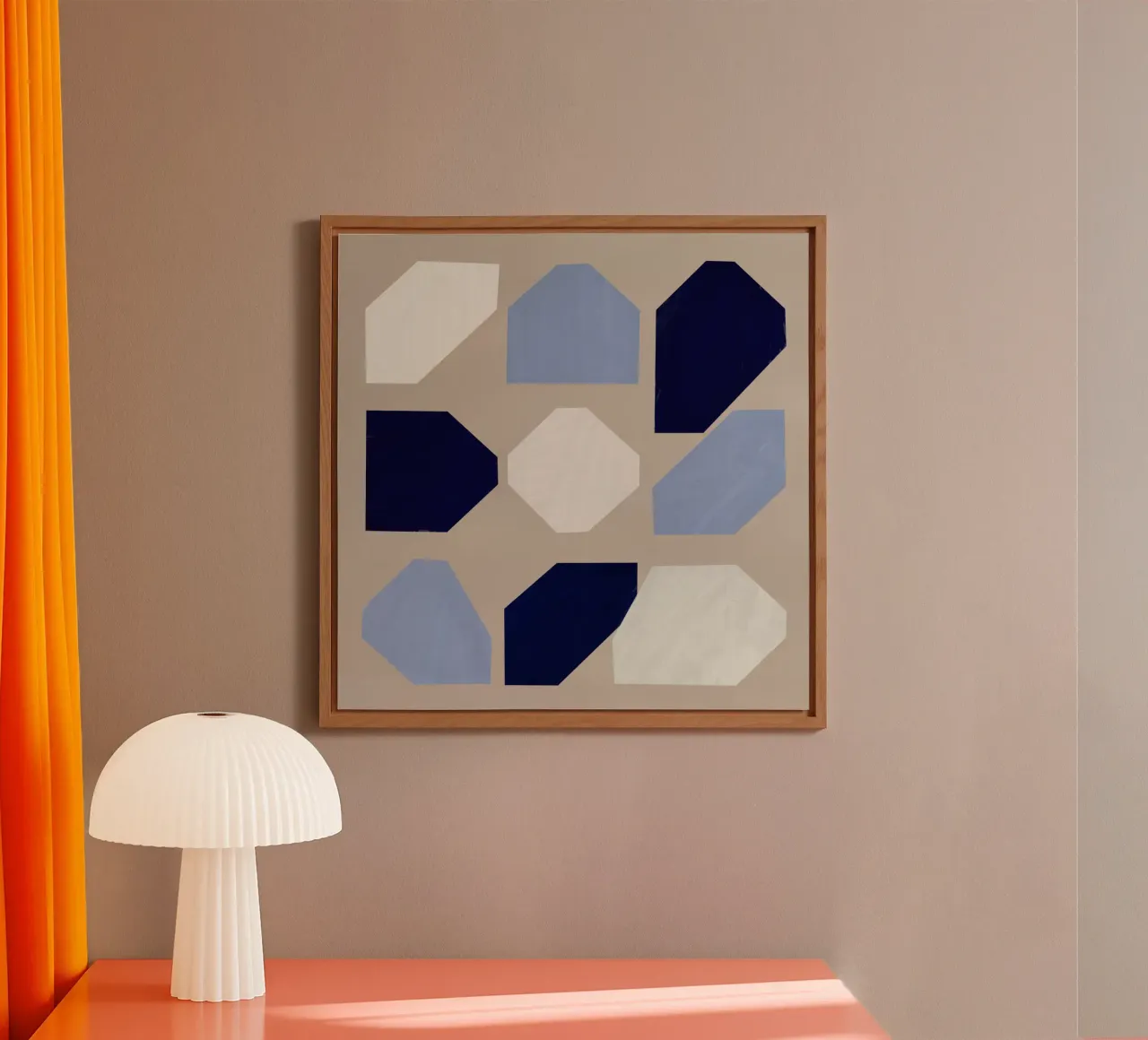 Forme geometriche di nove alluminio dibond da Little Dean