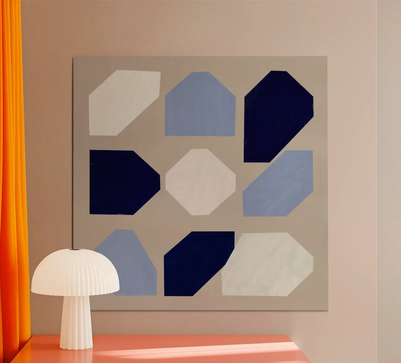 Forme geometriche di nove carta hahnemühle da Little Dean