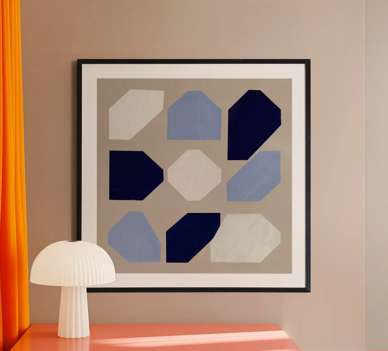 Forme geometriche di nove carta hahnemühle da Little Dean