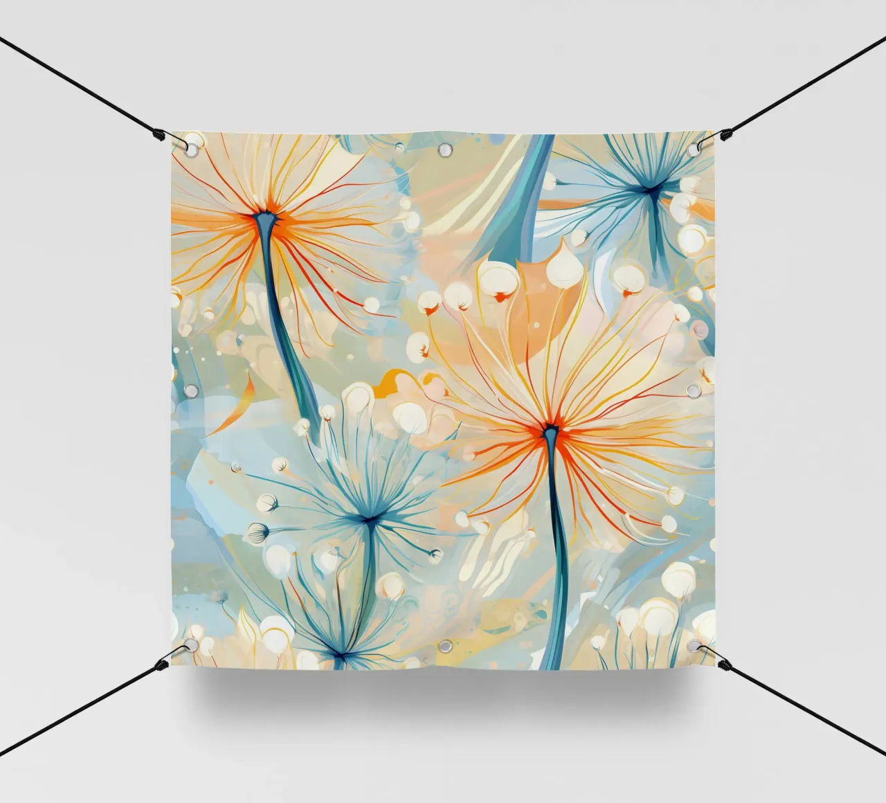 Elegant Dandelions pvc cover by Botanical Pattern House