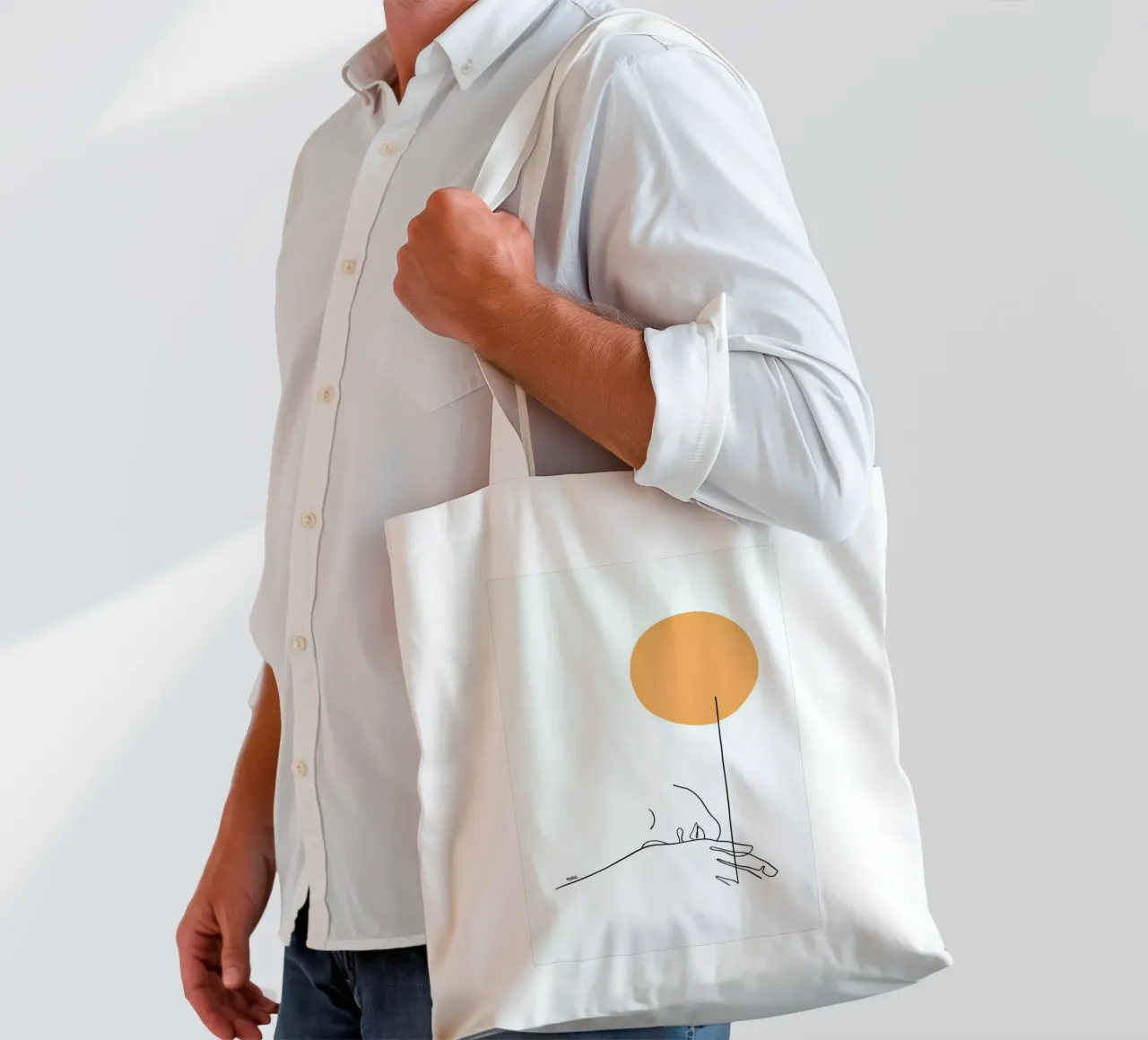 Tired borsa in juta da Ninhol