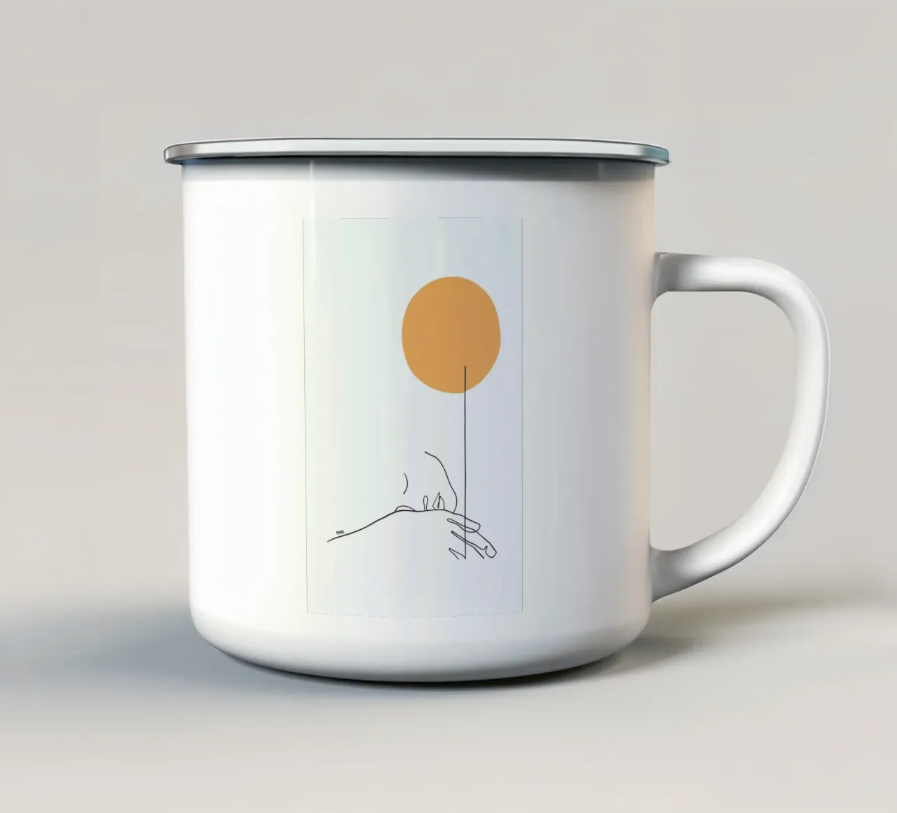 Tired tazza in smalto da Ninhol