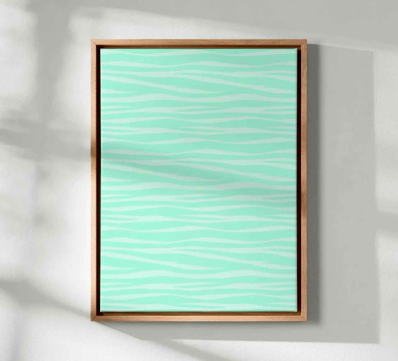 Suikermuntje met zebraprint canvas met Baklijst van SilverPegasus
