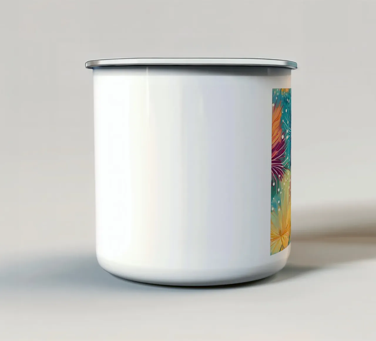 Denti di leone sognanti tazza in smalto da Botanical Pattern House