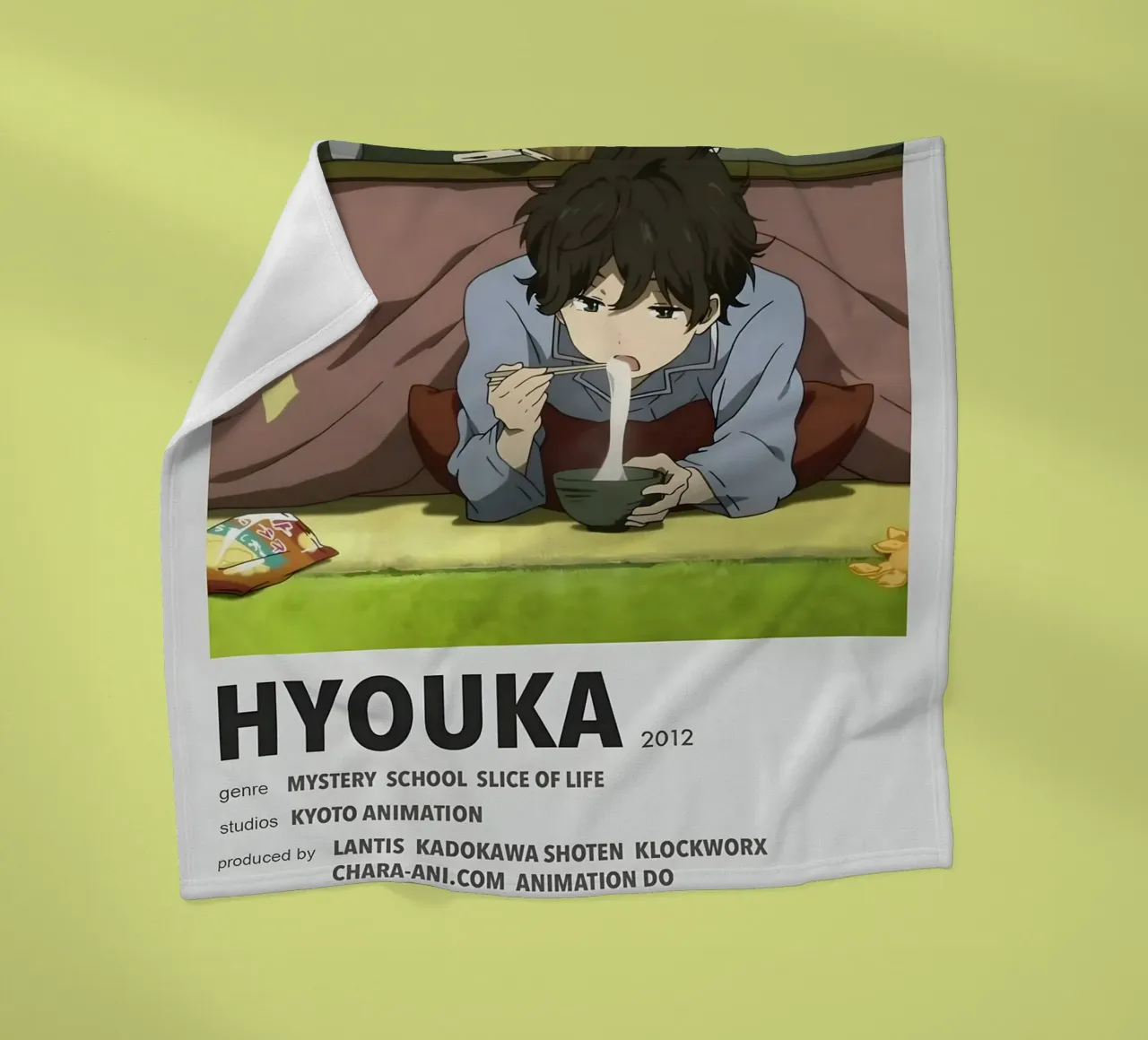 HYOUKA  2012 fleece blanket by Totoya
