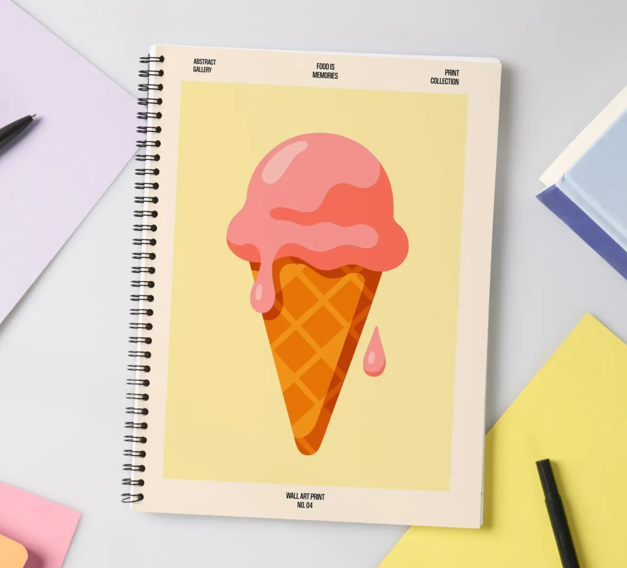 Melty Bliss – No. 04 spiral notebook by Studio Mooodz