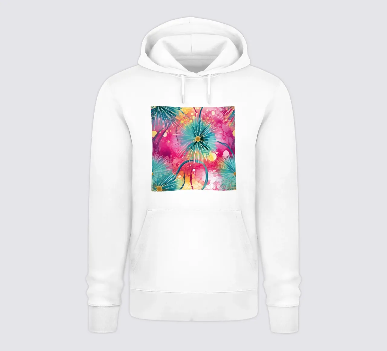 Denti di leone in fiore felpa con cappuccio da Botanical Pattern House