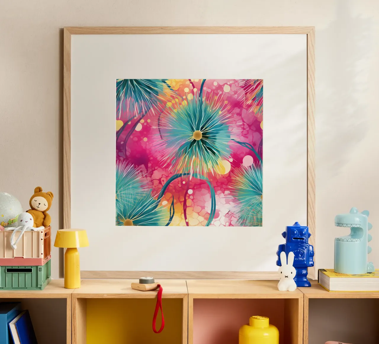 Denti di leone in fiore poster da Botanical Pattern House