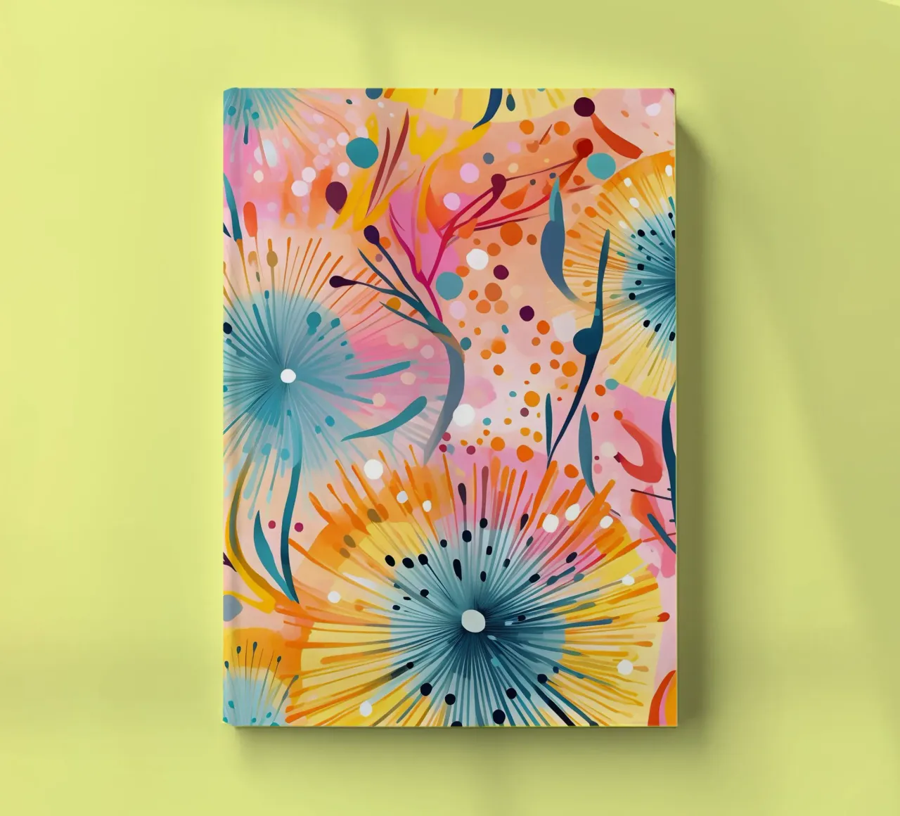 Candy Bloom Dandelions notebook by Botanical Pattern House