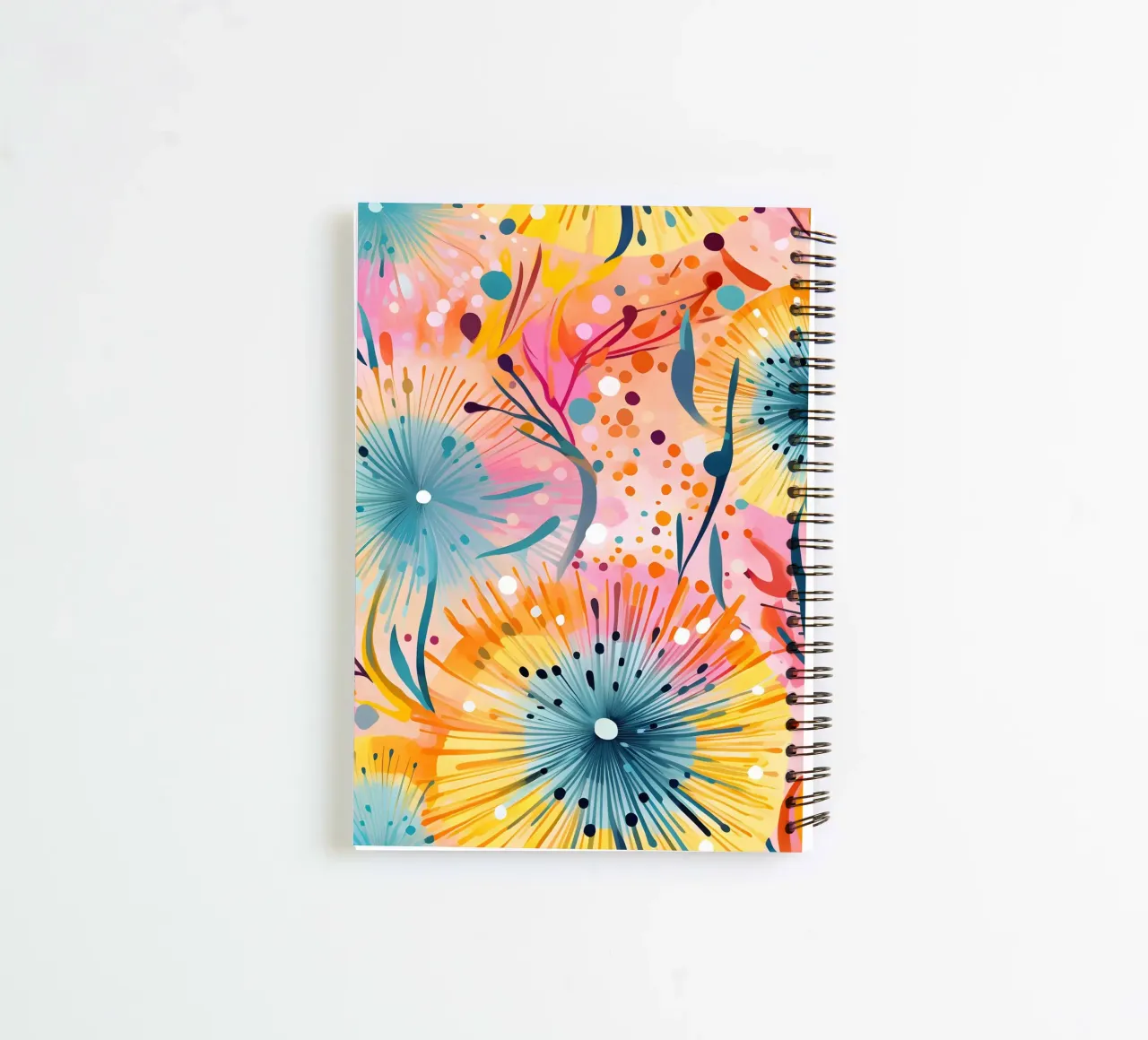 Candy Bloom Dandelions spiral notebook by Botanical Pattern House
