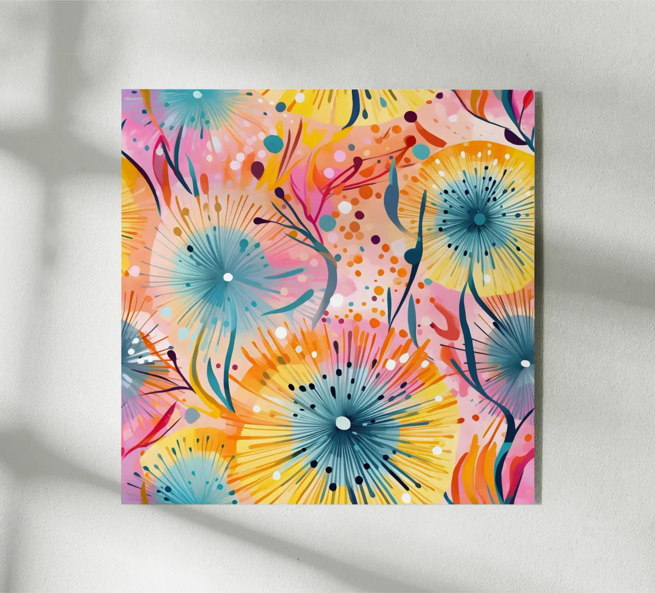 Denti di leone in fiore plexiglass da Botanical Pattern House