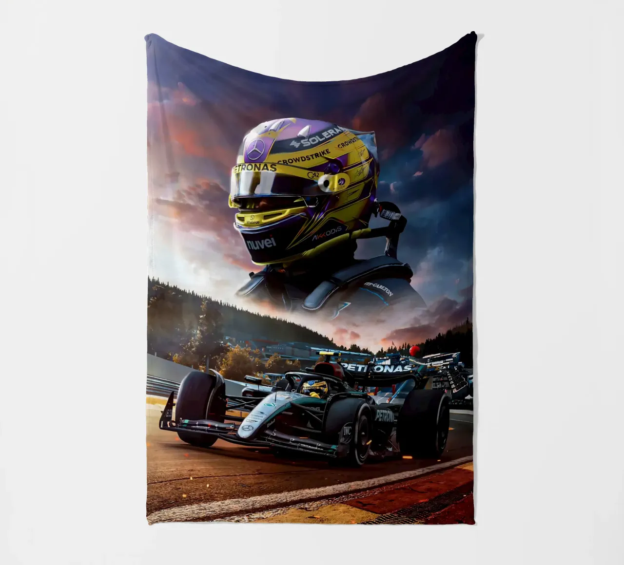 Lewis Hamilton coperta in pile da Agus Creative