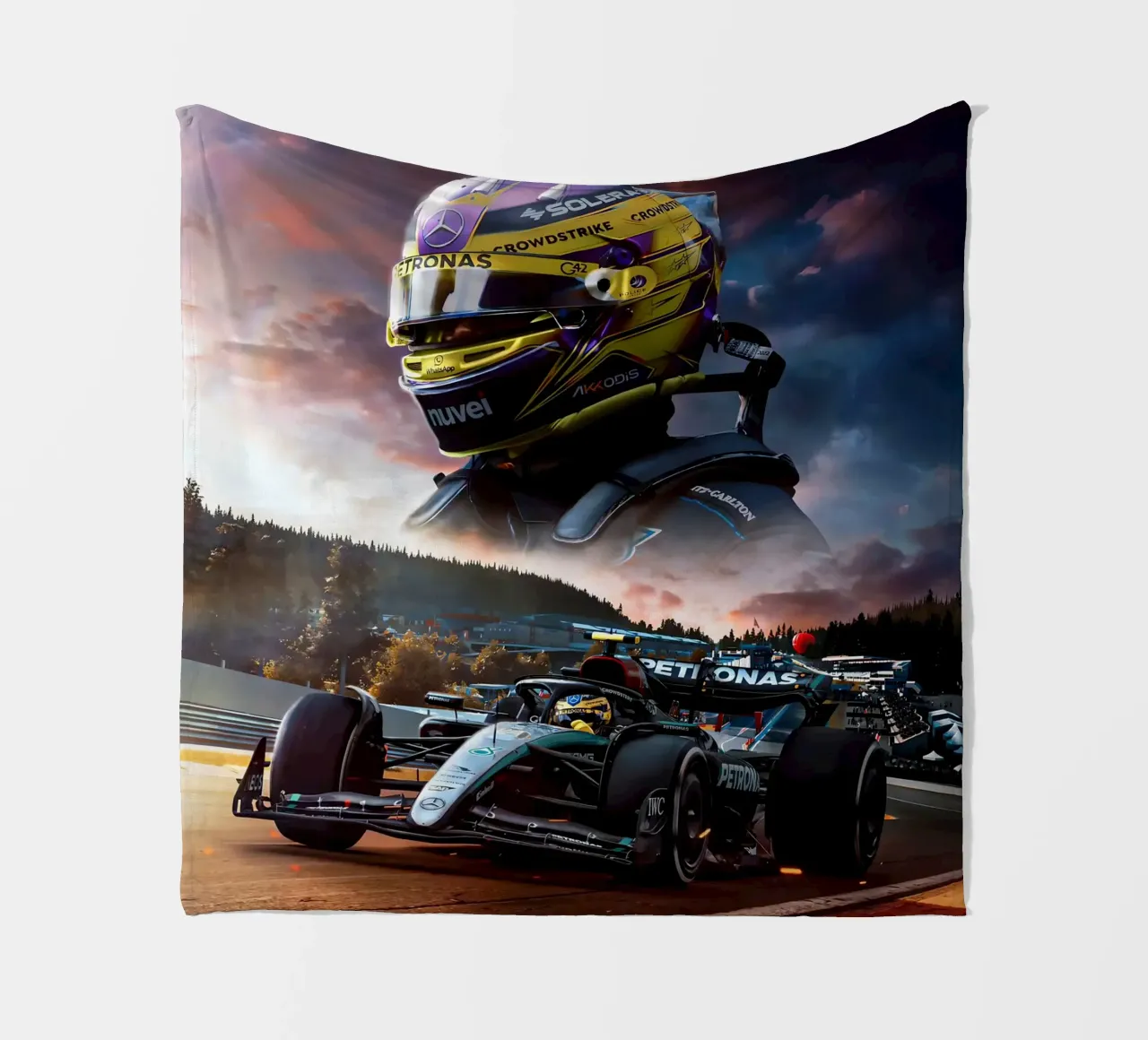 Lewis Hamilton coperta in pile da Agus Creative