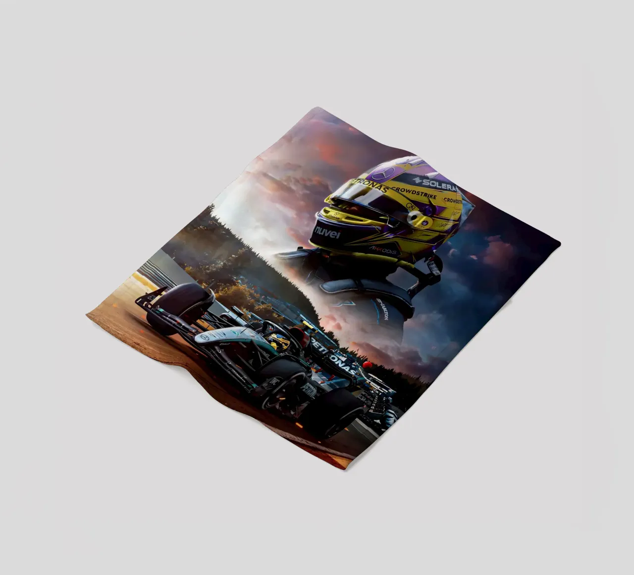 Lewis Hamilton coperta in pile da Agus Creative