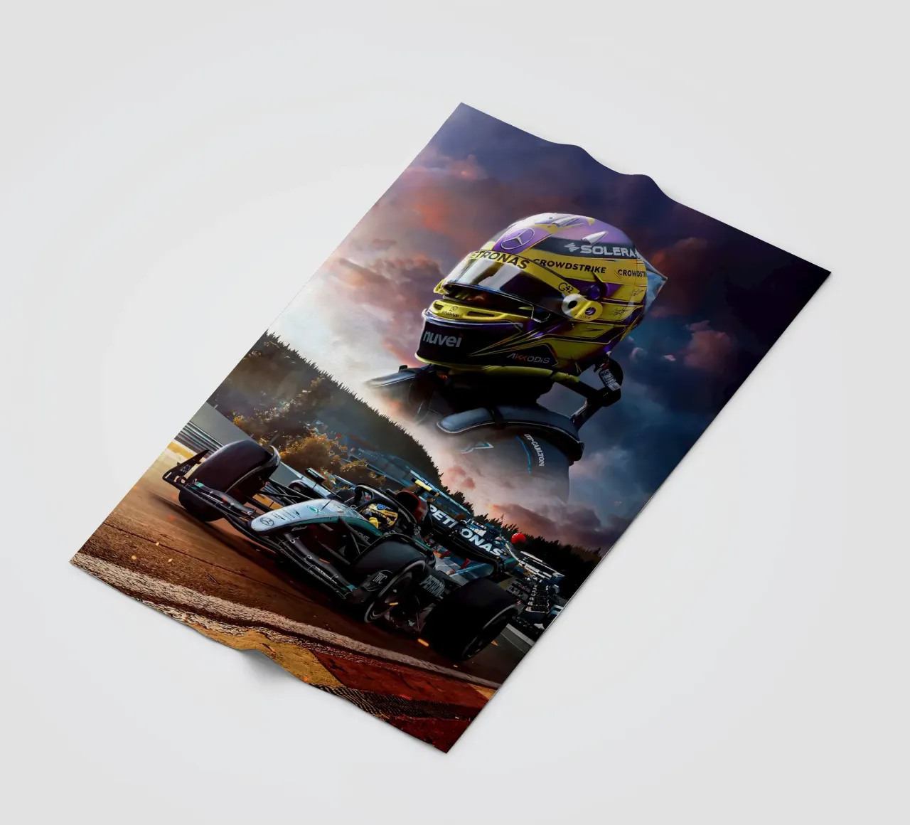 Lewis Hamilton coperta in pile da Agus Creative