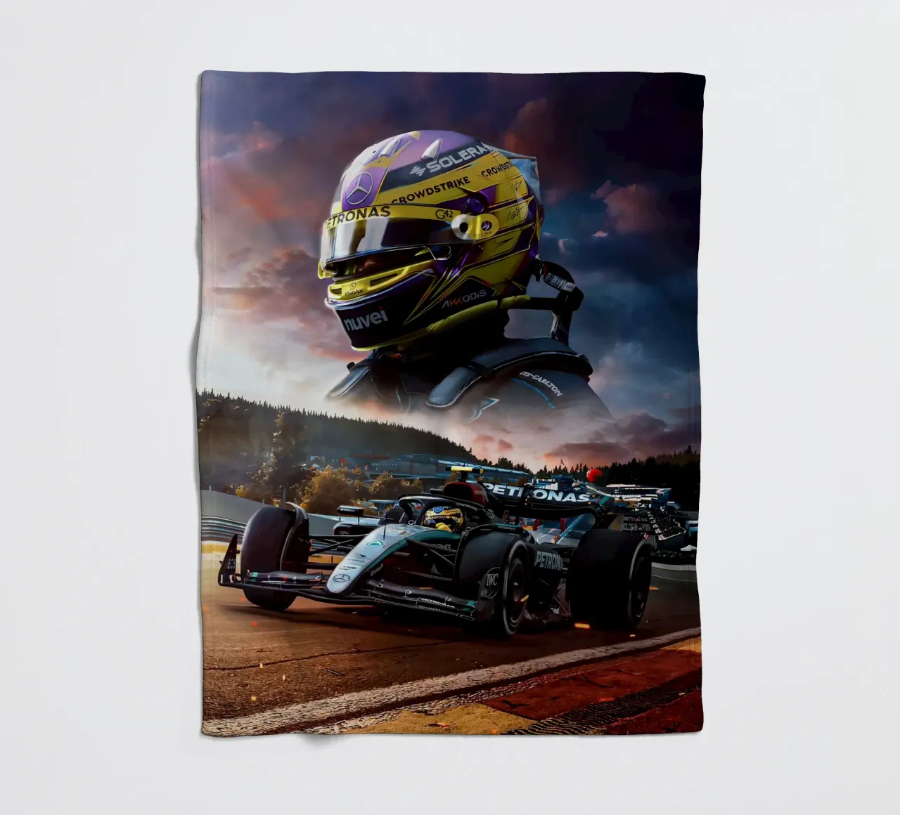 Lewis Hamilton coperta in pile da Agus Creative