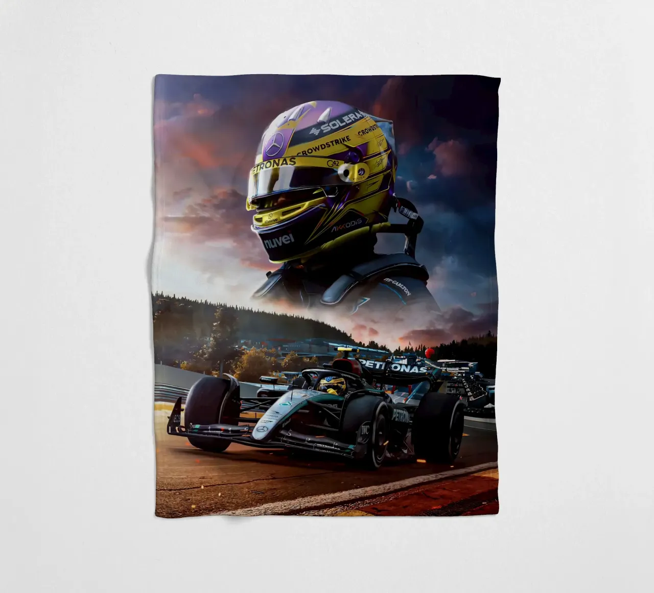 Lewis Hamilton coperta in pile da Agus Creative