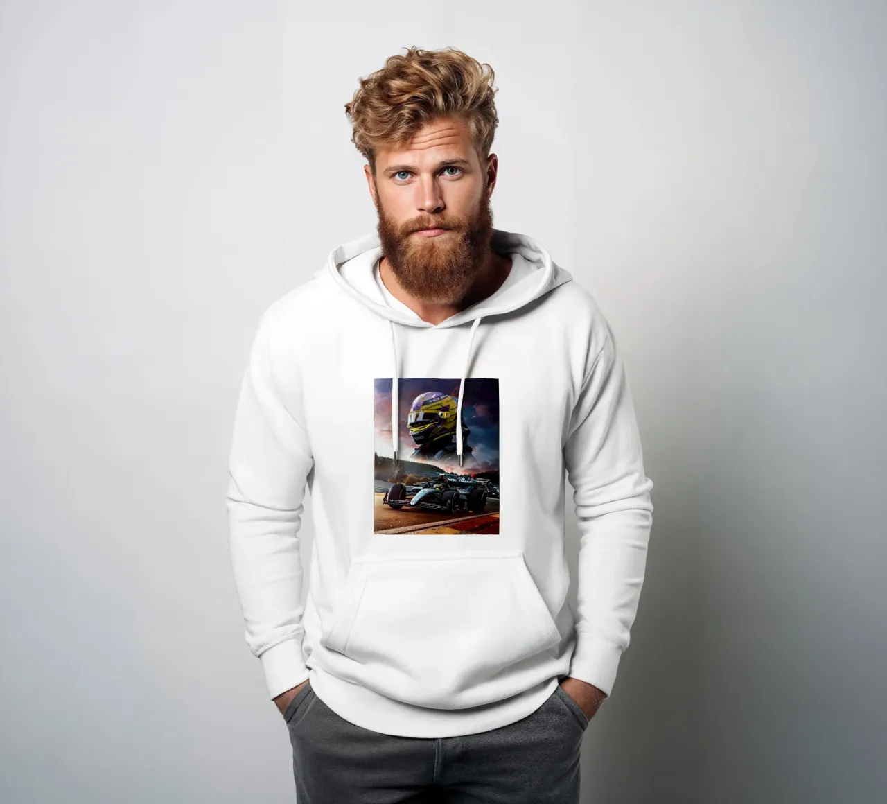 Lewis Hamilton felpa con cappuccio da Agus Creative