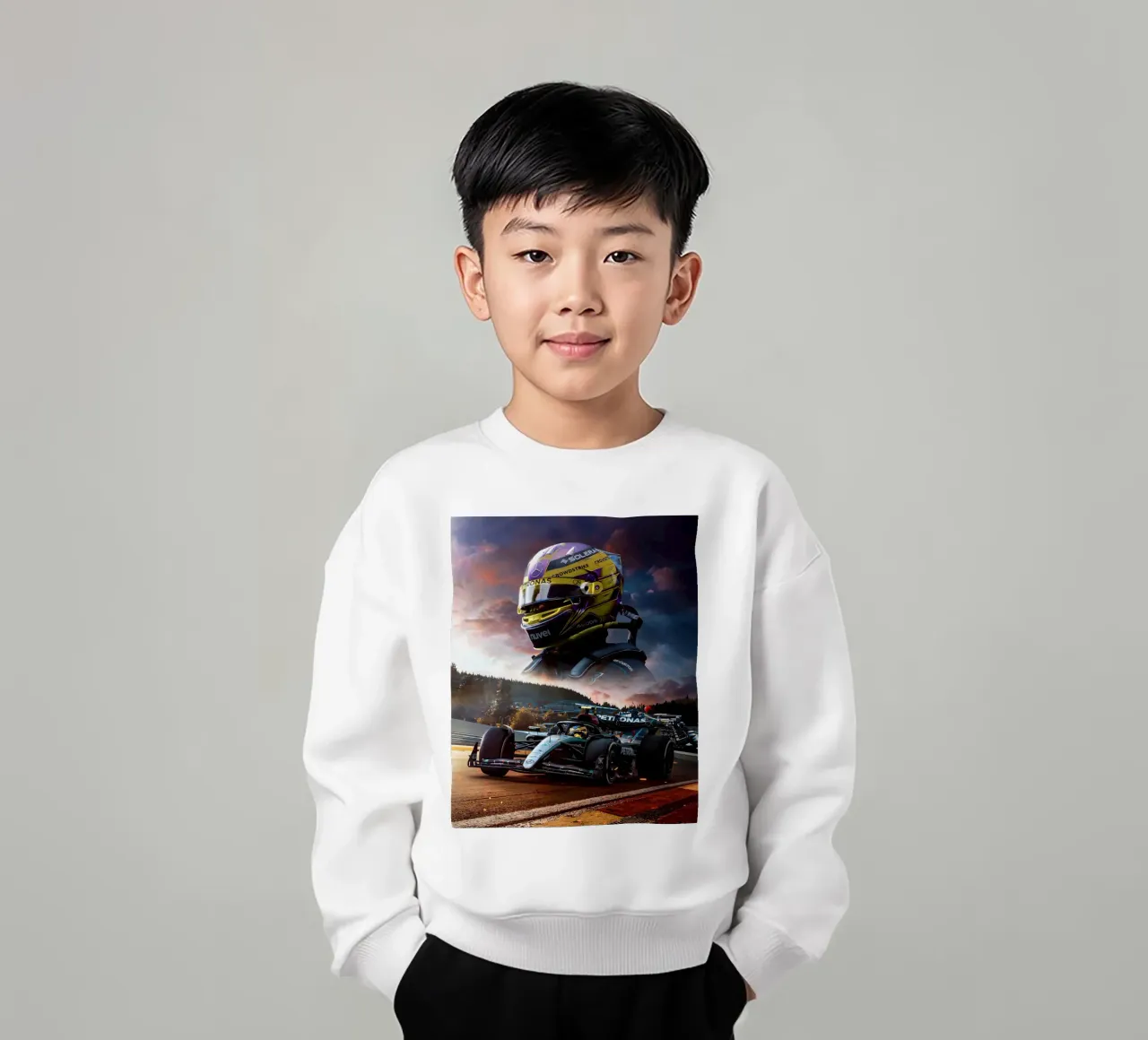 Lewis Hamilton felpa bambino da Agus Creative