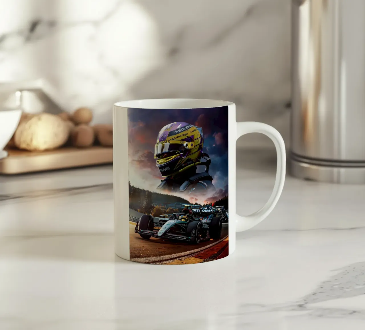 Lewis Hamilton tazza in ceramica da Agus Creative