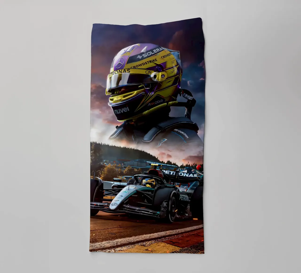 Lewis Hamilton asciugamano da bagno da Agus Creative