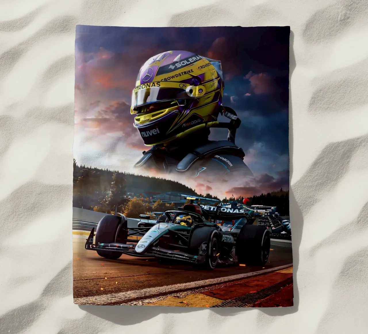 Lewis Hamilton telo mare da Agus Creative