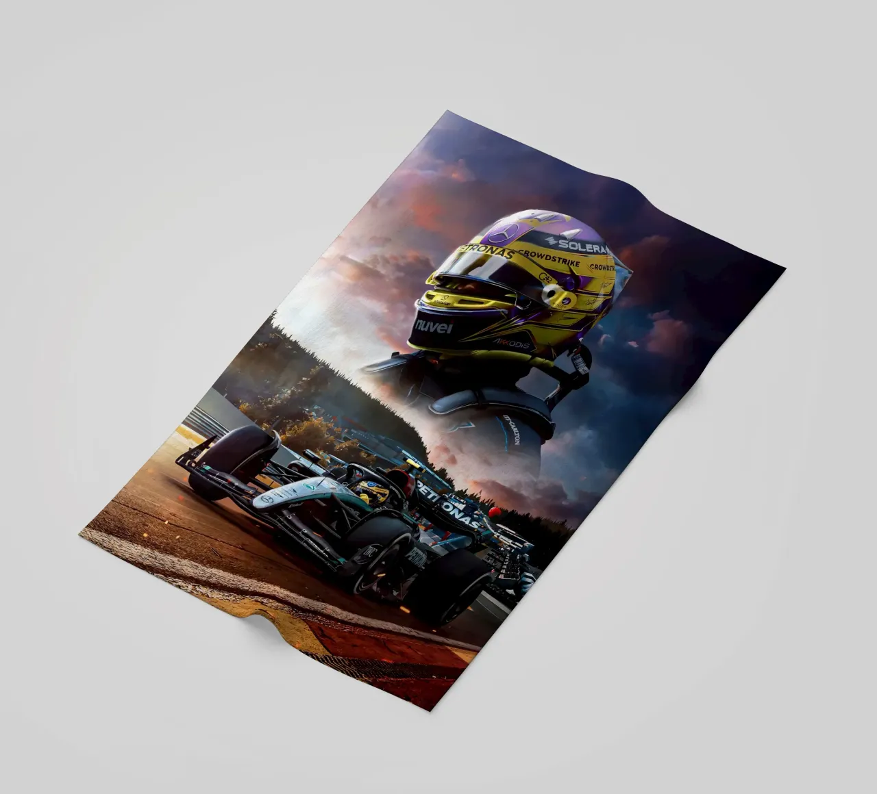 Lewis Hamilton telo mare da Agus Creative