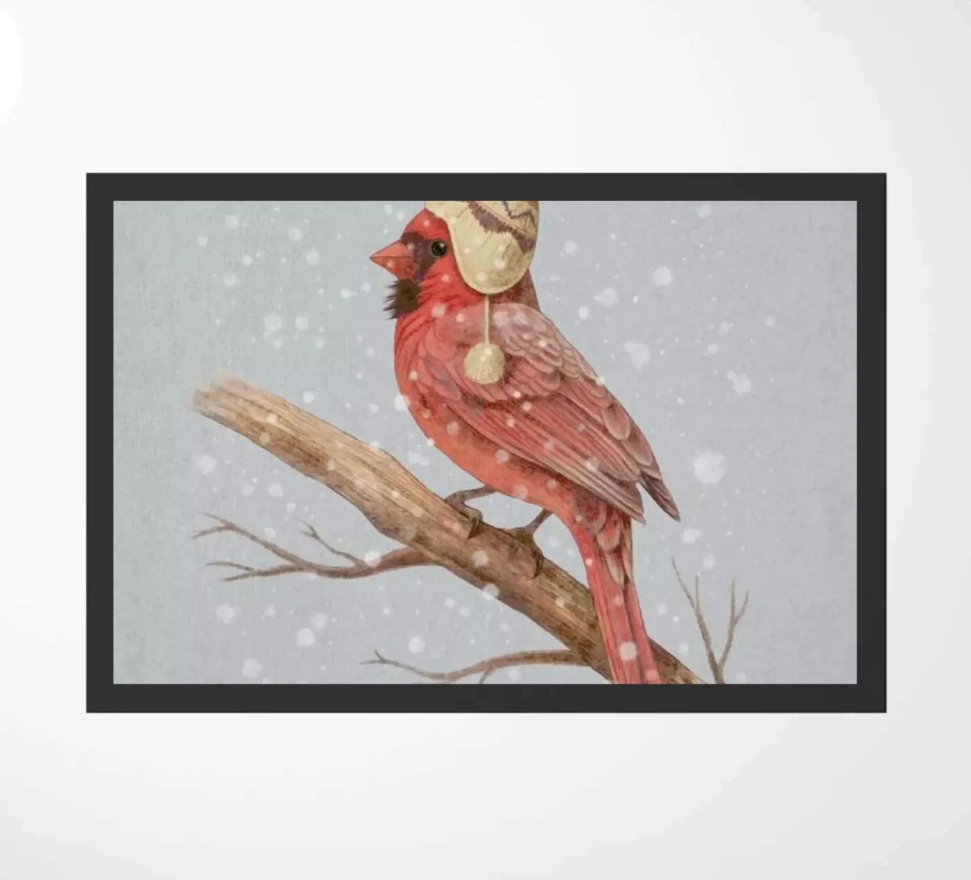 First snow doormat by Terry Fan