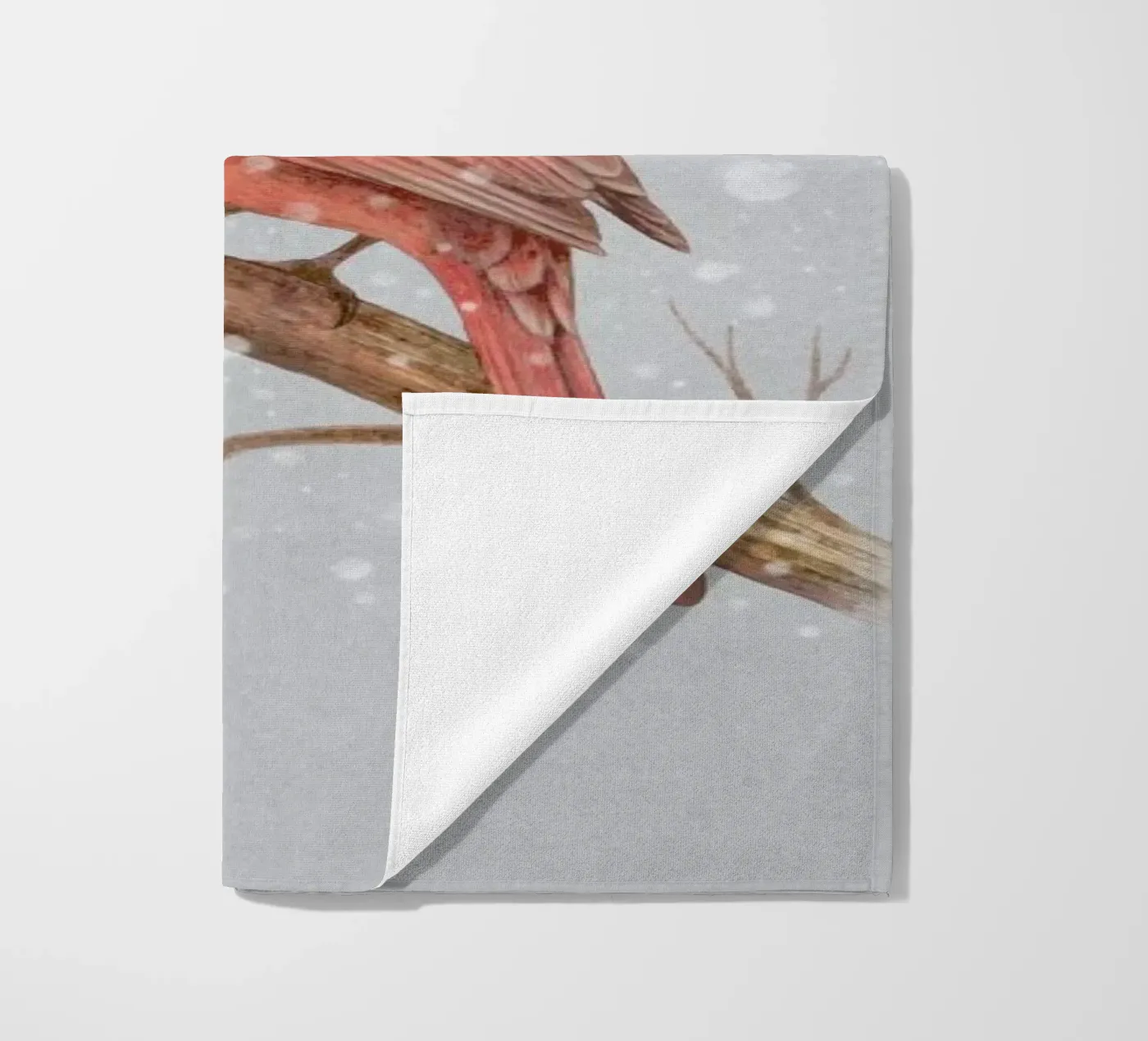 First snow beach towel by Terry Fan