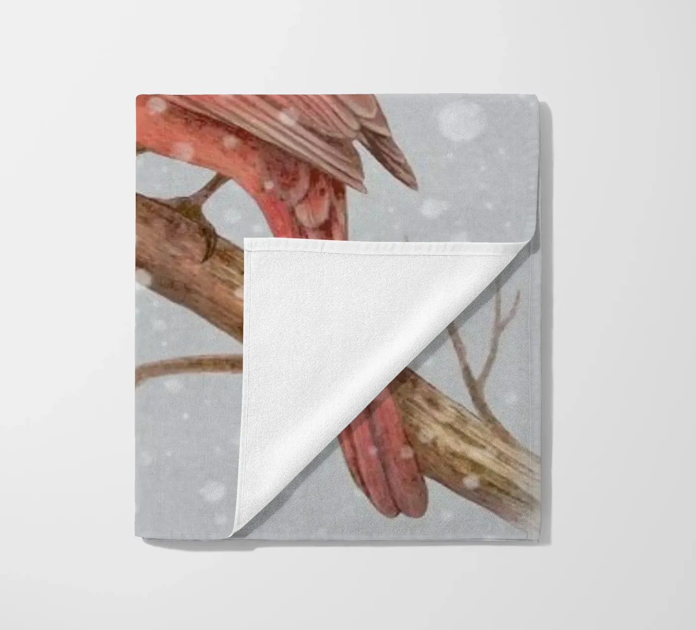 First snow beach towel by Terry Fan