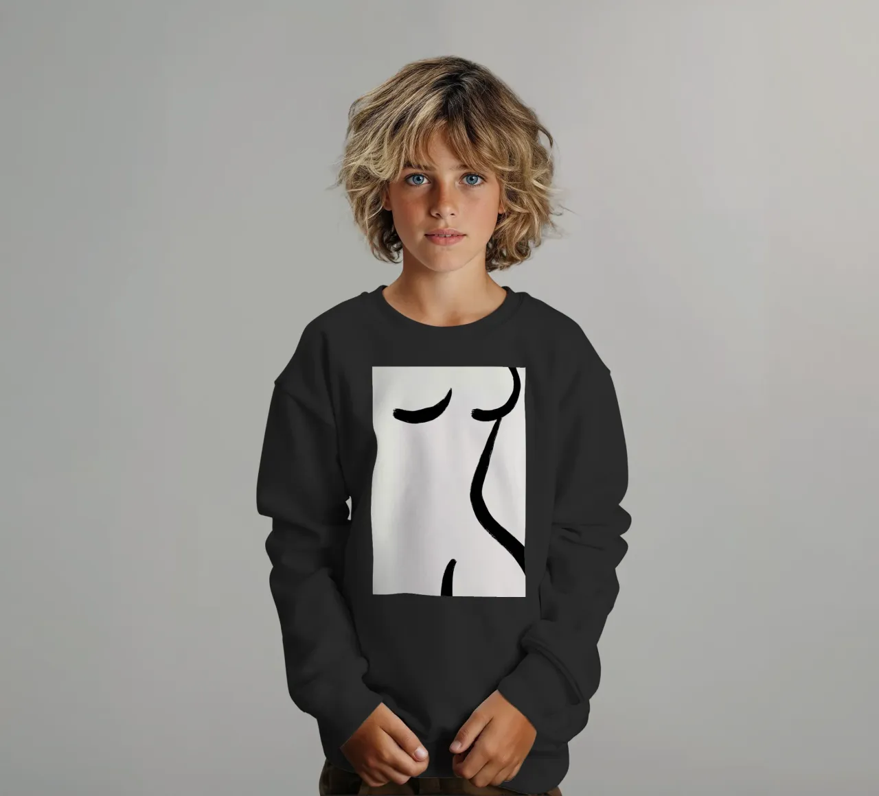 Curve 2 felpa bambino da Graphite