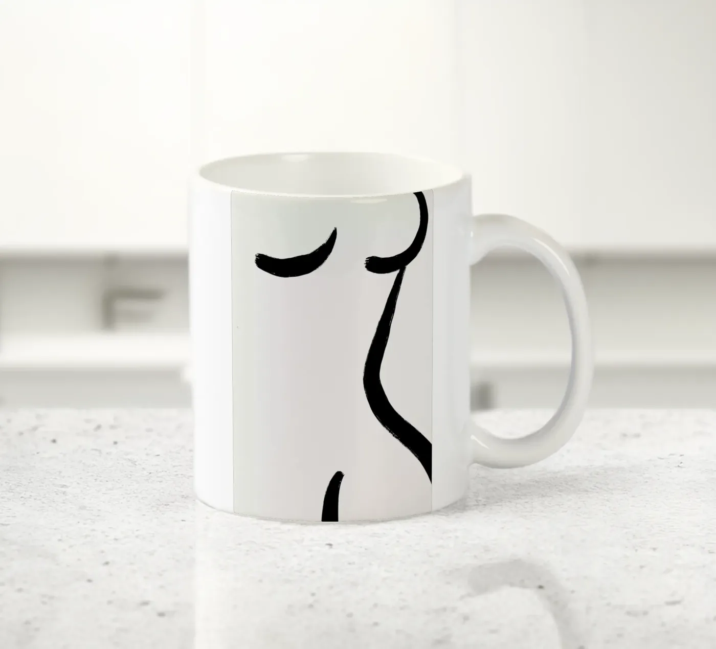 Curve 2 ceramic mug by Graphite