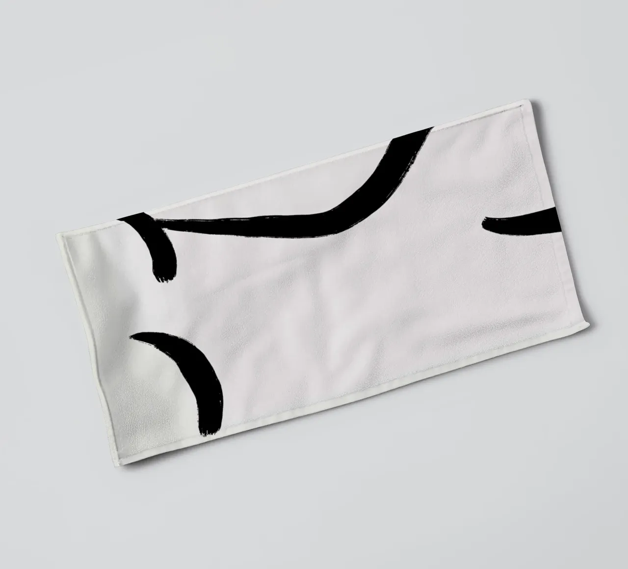 Curve 2 asciugamano da bagno da Graphite