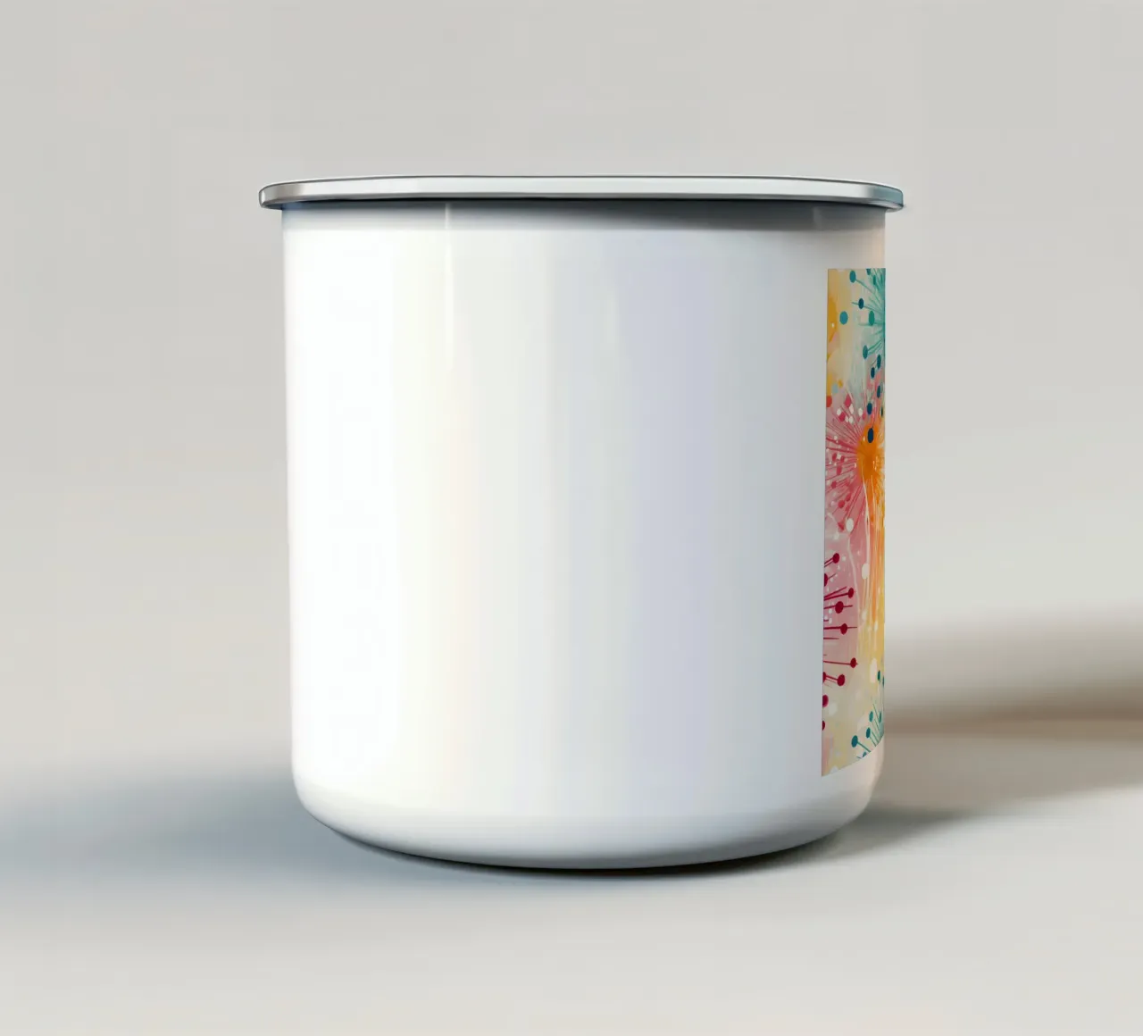 Denti di leone in fiore tazza in smalto da Botanical Pattern House