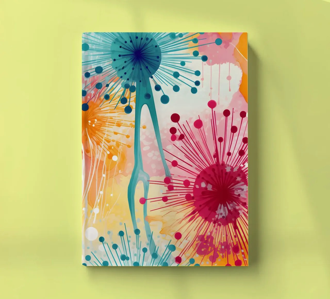 Candy Bloom Dandelions notebook by Botanical Pattern House