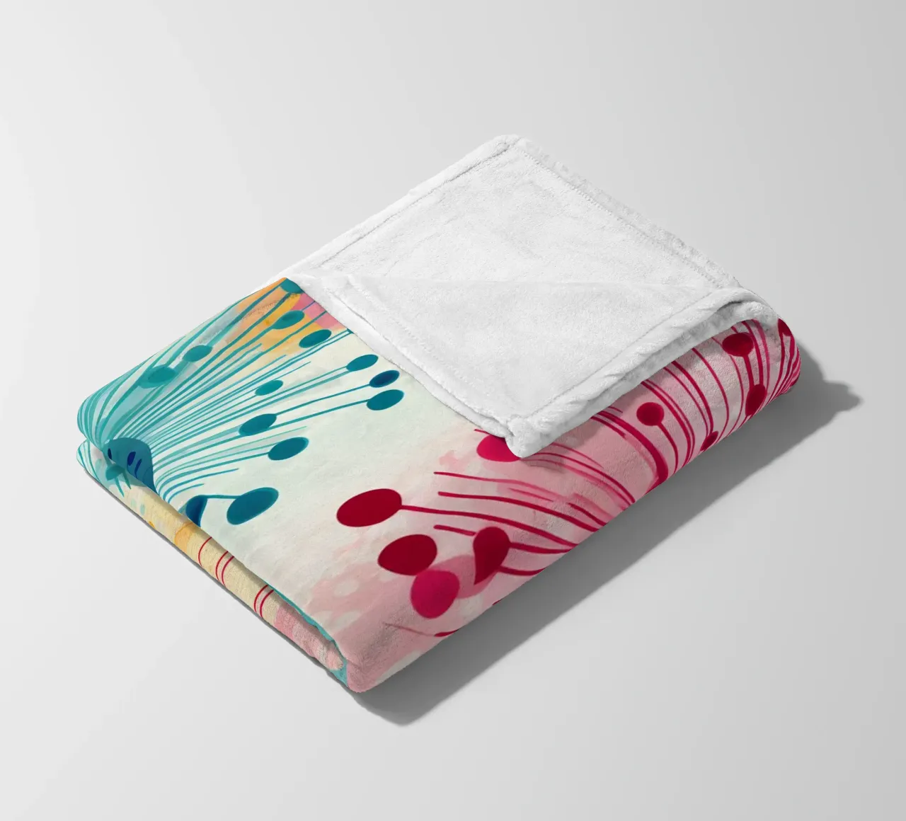 Denti di leone in fiore coperta in pile da Botanical Pattern House